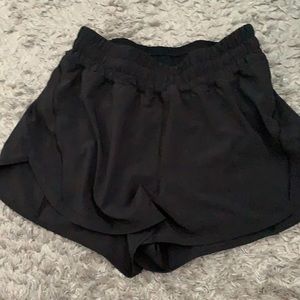 Lululemon track that 3 inch high rise shorts black